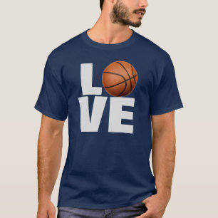T-shirt Love Basketball - Tee - shirts de sport bl