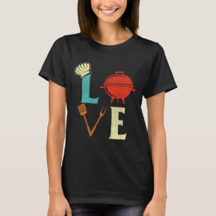 T-shirt Love Bbq Lover Pitmaster Grill Grill Barbecue
