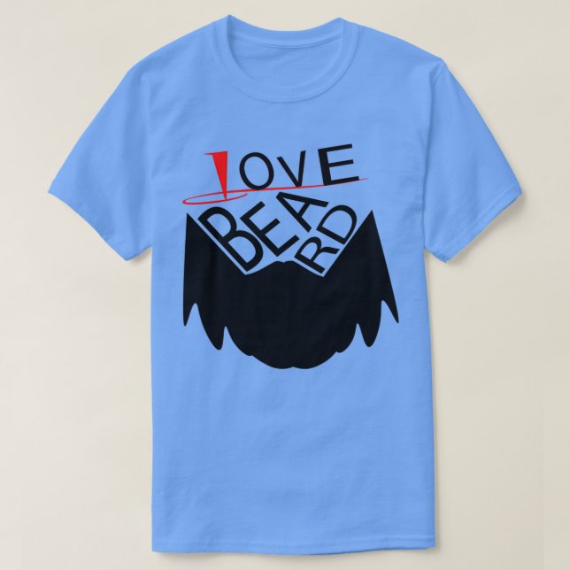 T-shirt Love Beard (Design devant)