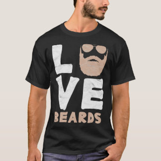T-shirt Love Beares Cadeaux Beard Pour Hommes Classique TS