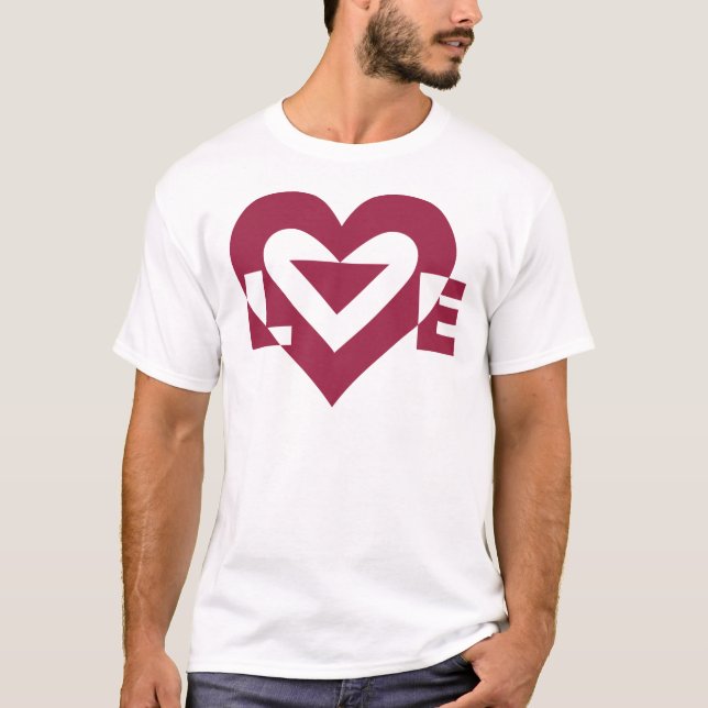 T-shirt Love Berry Purple (Devant)