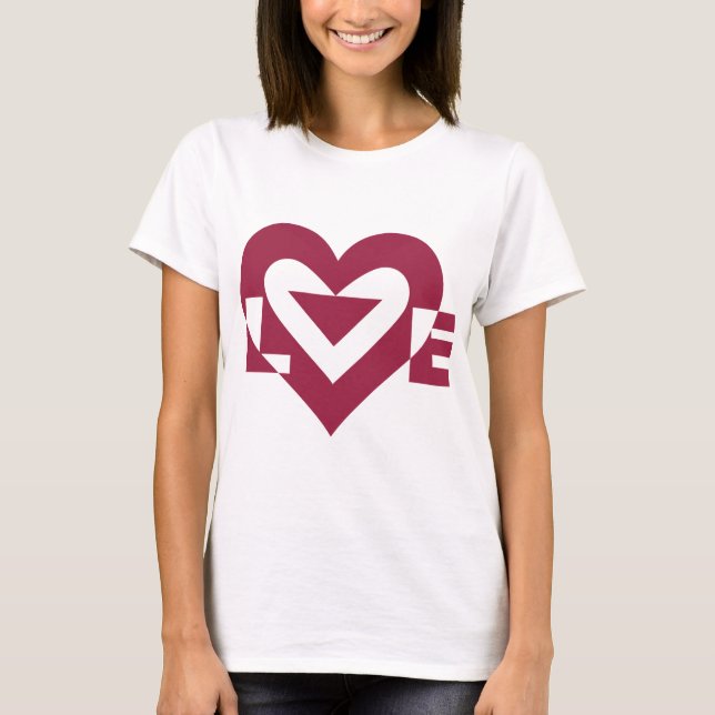 T-shirt Love Berry Purple (Devant)