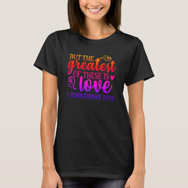 T-shirt Love Bible Citation (Devant)
