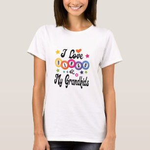 T-shirt love bingo and my grandkids, Funny Grandma Bingo