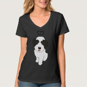T-shirt Love Black And White Whoodle Wheaten Terrier Poodl