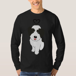 T-shirt Love Black And White Whoodle Wheaten Terrier Poodl