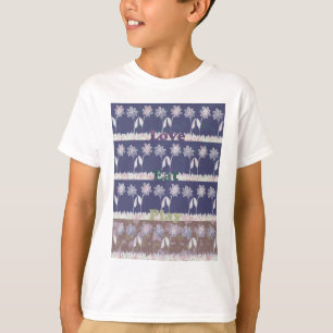 T-shirt Love Bleu Baby shower couleurs.png