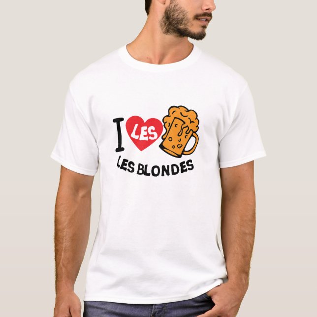 T-shirt love blondes biere alcool verre apero 1 (Devant)