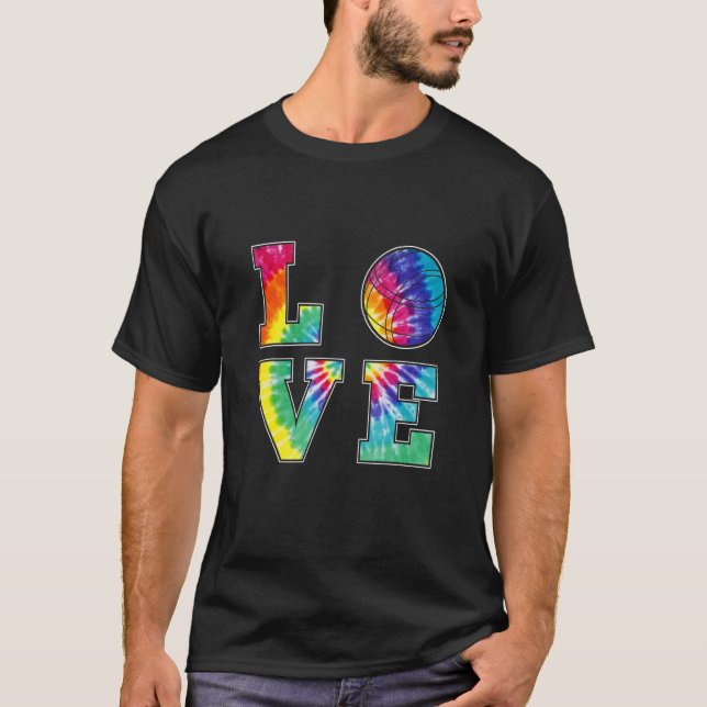 T-shirt Love Bocce Tie Dye American Sports Team Fans Boc (Devant)