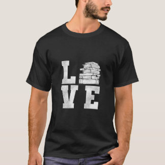 T-shirt Love Book Reading