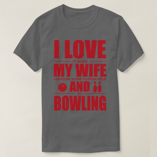 T-shirt Love Bowling Femme Chemise 1 (Design devant)