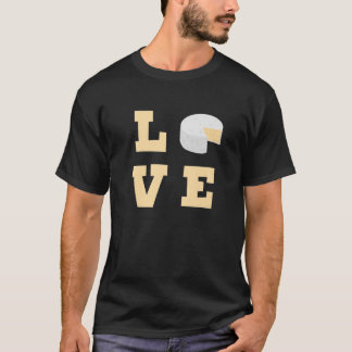 T-shirt Love Brie Fromage drôle Nourriture Cheesy Amour