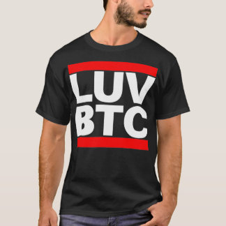 T-shirt Love BTC Bitcoin Cryptomonnaie