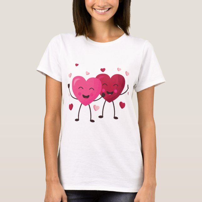 T-shirt 💞 💕 Love Buddies : Saint Valentin 💕 spécial 💞 (Devant)