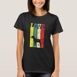 T-shirt Love Bull Terrier