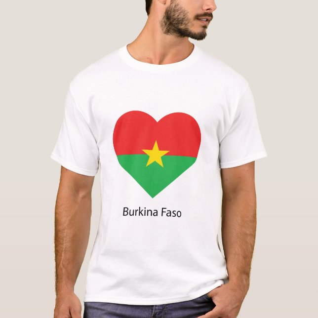 T-shirt Love Burkina faso (Devant)