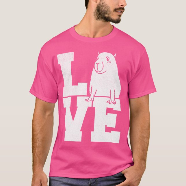 T-shirt Love Capybara (Devant)