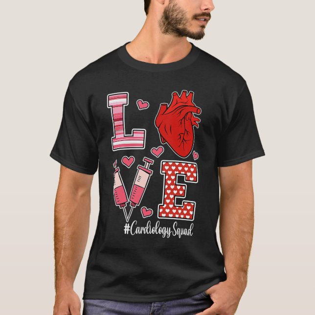 T-shirt Love Cardiologie Cardiologue Cardiac Infirmière Va (Devant)