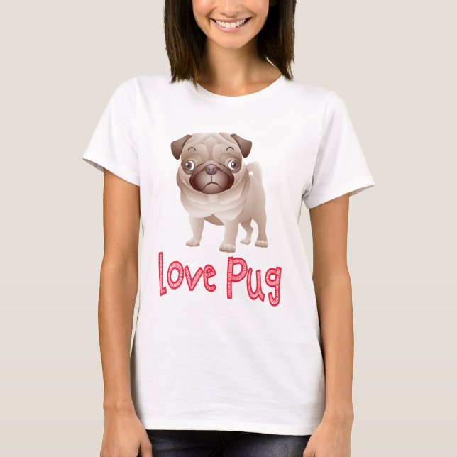 T-shirt Love Carlin Chien Chien Chien Chien Graphique T-Sh (Devant)