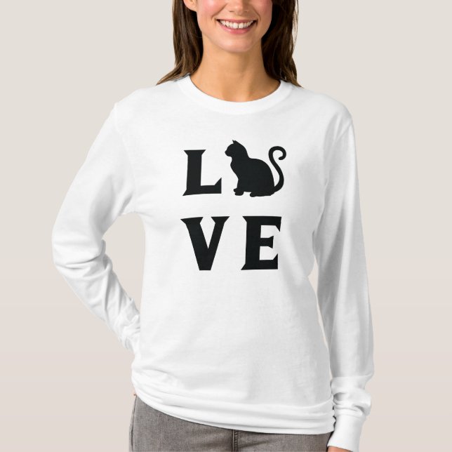 T-shirt Love Cat (Devant)