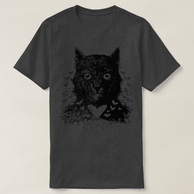 T-shirt Love Cat (Design devant)