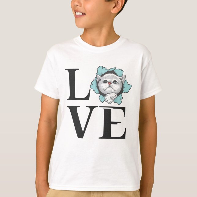 T-shirt Love Cats (Devant)