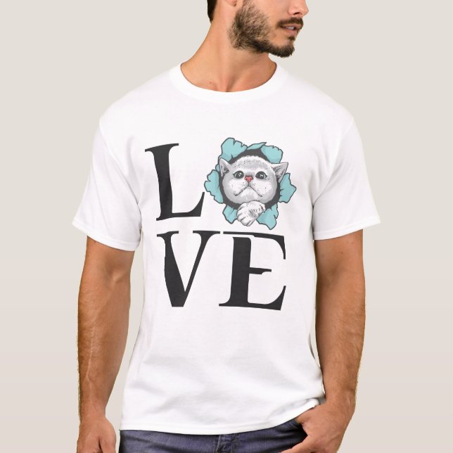 T-shirt Love Cats (Devant)