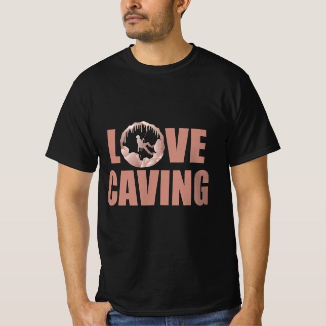 T-shirt Love Caving - Exploration des grottes Spéléologie (Devant)
