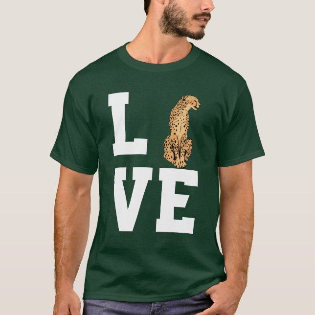 T-shirt Love Cheetah boy (Devant)