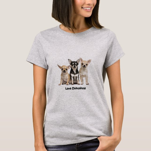 T-shirt Love Chihuahuas (Devant)