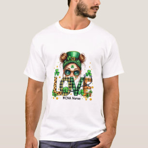 T-shirt Love CNA Nurse Health Care St Patrick's Day