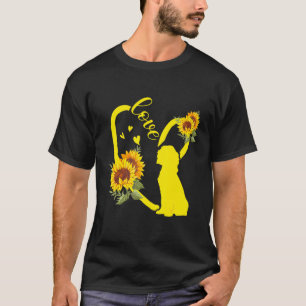T-shirt Love Cocker Spaniel Tournesol