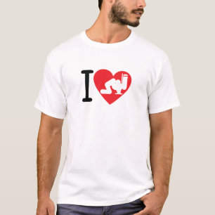 T-shirt love coeur vomit chiotte 8 toilette wc alcool 1