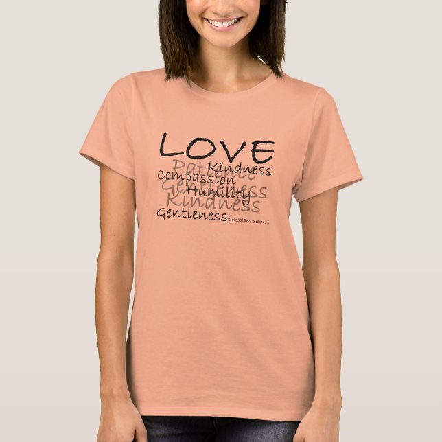 T-shirt Love Colossians 3 Chemise (Devant)