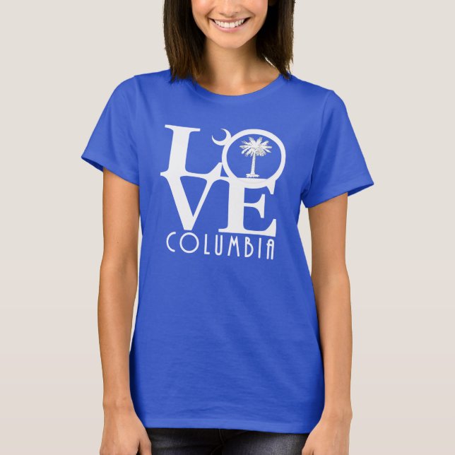 T-shirt LOVE Columbia Caroline du Sud (Devant)