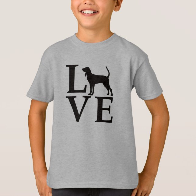 T-shirt Love Coonhounds (Devant)