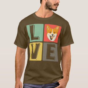 T-shirt Love Corgi Chien race Animal de compagnie Chiot Ga