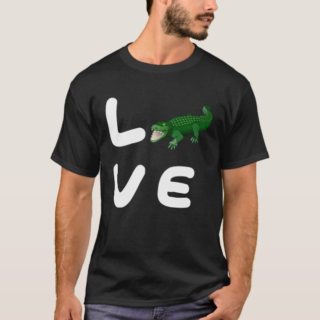 T-shirt Love CROCODILES CROCODILE (Devant)