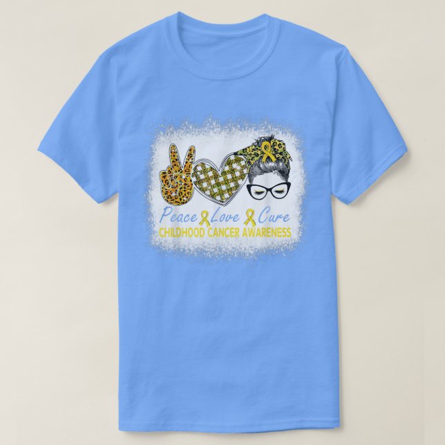 T-shirt Love Cure Women Chilhood Cancer Awareness (Design devant)