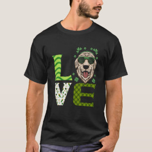 T-shirt Love Cute Dog Droits des animaux St Patrick's Day