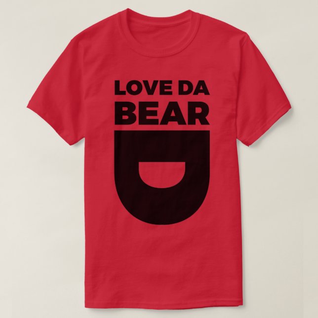 T-shirt Love Da Beard (Design devant)