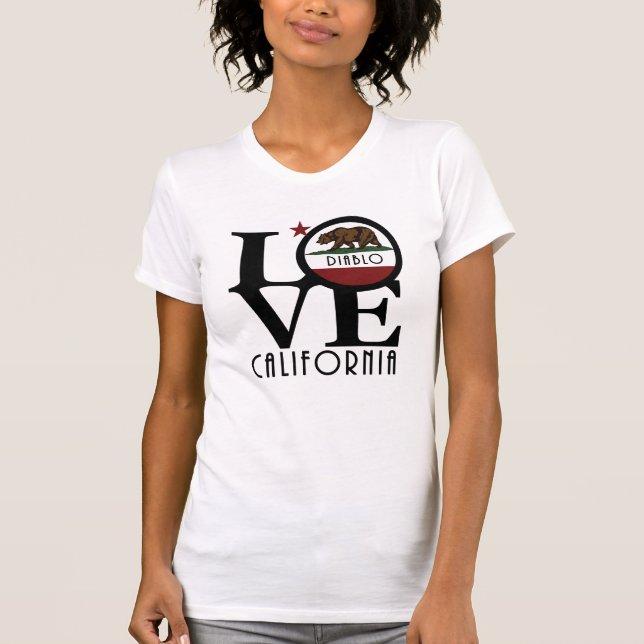 T-shirt LOVE Diablo Californie (Devant)