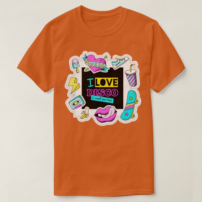 T-shirt Love disco (Design devant)