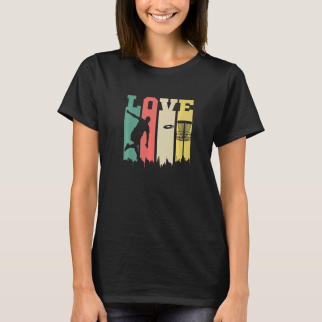 T-shirt Love Disque Golf Disque Golf Lecteur Disque Golfer (Devant)
