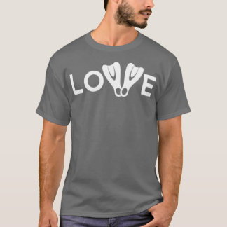 T-shirt Love Diving Cadeau Cute Pour Les Amateurs De Plong