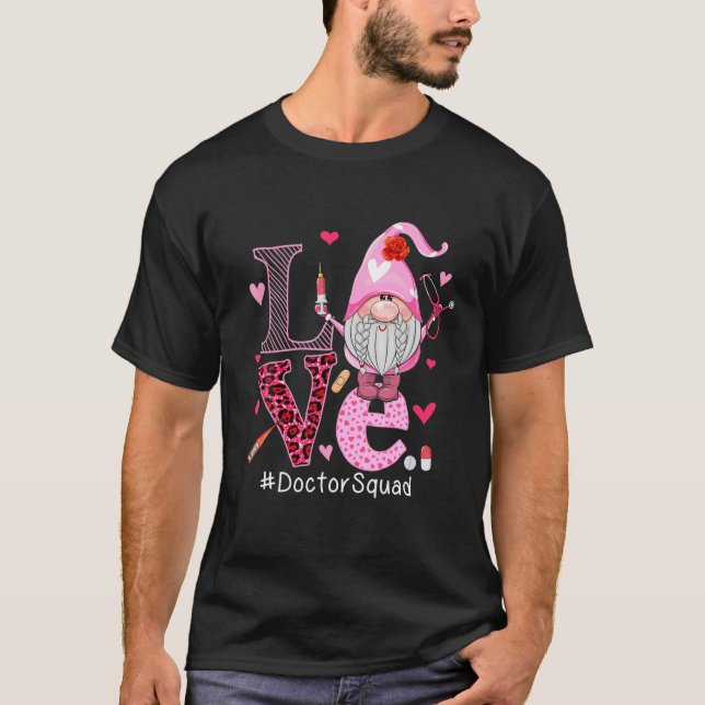 T-shirt LOVE Doctor Squad mignon Heureuse Sainte-Valentin  (Devant)