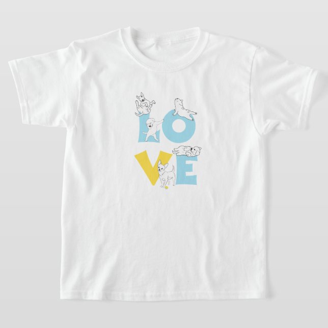 T-shirt love dog (Poser)