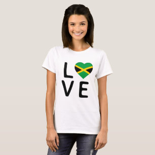 T-shirt Love - Drapeau Jamaïque