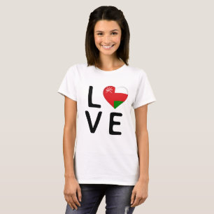 T-shirt Love - Drapeau Oman