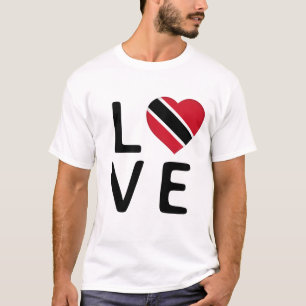 T-shirt Love - Drapeau Trinité-et-Tobago